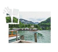 puzzleYOU : Smart Sorted® | Puzzle Photo 1000 pièces « Le lac Königssee, Un joyau Vert émeraude dans Le Parc National de Berchtesgaden »