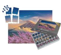 puzzleYOU : Smart Sorted® | Puzzle Photo 1000 pièces « Le Mont Fuji et Les cerisiers en Fleurs Un Soir de Printemps, Japon »