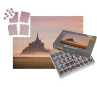 puzzleYOU : Smart Sorted® | Puzzle Photo 1000 pièces « Le Mont Saint-Michel au Lever du Soleil »