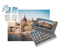 puzzleYOU : Smart Sorted® | Puzzle Photo 1000 pièces « Le Parlement National Hongrois et Le Danube à Budapest, Hongrie »