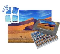 puzzleYOU : Smart Sorted® | Puzzle Photo 1000 pièces « Le Plus Vieux désert du Monde : Coucher de Soleil dans Le Namib, Afrique du Sud »