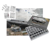 puzzleYOU : Smart Sorted® | Puzzle Photo 1000 pièces « Le sous-Marin français Flore de la Classe Daphné à la Base de sous-Marins de Keroman à Lorient »