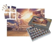 puzzleYOU : Smart Sorted® | Puzzle Photo 1000 pièces « Le Temple Kukulkan de Chichén Itzá, Pyramide Maya du Yucatan, Mexique »