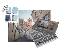 puzzleYOU : Smart Sorted® | Puzzle Photo 1000 pièces « Le Vieux Centre-Ville de Bourges et la cathédrale, Centre-Val de Loire, France »