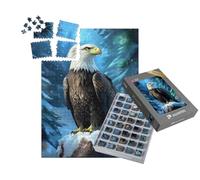 puzzleYOU : Smart Sorted® | Puzzle Photo 1000 pièces « Le Voyage du pygargue à Queue Blanche à Travers Le Silence Blanc »