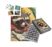 puzzleYOU : Smart Sorted® | Puzzle Photo 1000 pièces « Lecture du Raton Laveur »