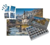 puzzleYOU : Smart Sorted® | Puzzle Photo 1000 pièces « L'église paroissiale Saint-Sébastien en Automne, Ramsau, Allemagne »