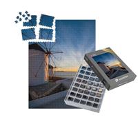 puzzleYOU : Smart Sorted® | Puzzle Photo 1000 pièces « Les moulins à Vent de la Ville de Chora, Mykonos »