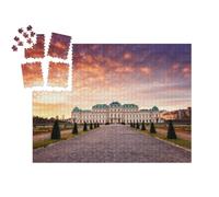 puzzleYOU : Smart Sorted® | Puzzle Photo 1000 pièces « Lever de Soleil au château du Belvédère à Vienne, Autriche »
