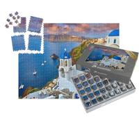 puzzleYOU : Smart Sorted® | Puzzle Photo 1000 pièces « Lever de Soleil sur Fira à Santorin, Grèce »