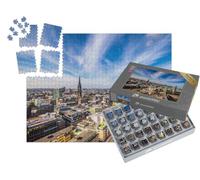 puzzleYOU : Smart Sorted® | Puzzle Photo 1000 pièces « L'hôtel de Ville de Hambourg vu d'en Haut »