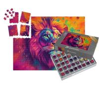 puzzleYOU : Smart Sorted® | Puzzle Photo 1000 pièces « Lion : Roi des Couleurs »
