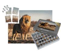 puzzleYOU : Smart Sorted® | Puzzle Photo 1000 pièces « Lion Unique d'apparence Royale »