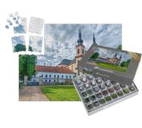 puzzleYOU : Smart Sorted® | Puzzle Photo 1000 pièces « Litomysl : Vue de l'église près du château, République tchèque »