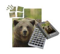 puzzleYOU : Smart Sorted® | Puzzle Photo 1000 pièces « l'ours Brun dans la forêt »