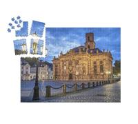 puzzleYOU : Smart Sorted® | Puzzle Photo 1000 pièces « Ludwigskirche - Une église protestante de Style Baroque, Sarrebruck, Allemagne »