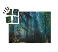 puzzleYOU : Smart Sorted® | Puzzle Photo 1000 pièces « Lumière du Matin dans Le Beau Jardin de la Jungle »
