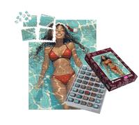 puzzleYOU : Smart Sorted® | Puzzle Photo 1000 pièces « Madame Santa Claus se détend Pendant Ses Vacances de Noël aux Fidji »