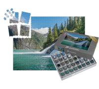 puzzleYOU : Smart Sorted® | Puzzle Photo 1000 pièces « Magnifique Cascade sur Le Fjord Tracy Arm en Alaska »