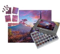 puzzleYOU : Smart Sorted® | Puzzle Photo 1000 pièces « Magnifique Coucher de Soleil, pagode Chureito et Mont Fuji, Japon »