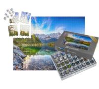 puzzleYOU : Smart Sorted® | Puzzle Photo 1000 pièces « Magnifique Paysage d'automne au lac Eibsee, Alpes bavaroises, Allemagne »