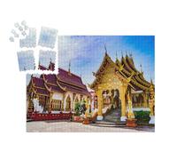 puzzleYOU : Smart Sorted® | Puzzle Photo 1000 pièces « Magnifique Temple Bouddhiste de Chiang Mai, Thaïlande »