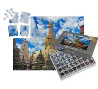 puzzleYOU : Smart Sorted® | Puzzle Photo 1000 pièces « Magnifique Vue du Swayambhunath ou Temple des singes à Katmandou, Népal »