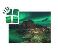 puzzleYOU : Smart Sorted® | Puzzle Photo 1000 pièces « Magnifiques aurores boréales en Norvège »