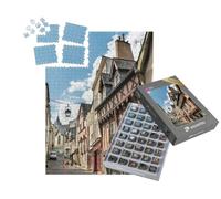puzzleYOU : Smart Sorted® | Puzzle Photo 1000 pièces « Maison Traditionnelle à colombages à Laval - Pays de la Loire, France »