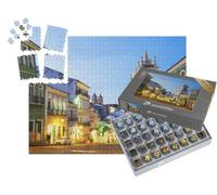 puzzleYOU : Smart Sorted® | Puzzle Photo 1000 pièces « Maisons coloniales colorées dans Le Quartier Historique du Pelourinho, Salvador, Brésil »