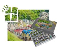 puzzleYOU : Smart Sorted® | Puzzle Photo 1000 pièces « Maisons colorées, Kiev, Ukraine »