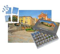 puzzleYOU : Smart Sorted® | Puzzle Photo 1000 pièces « Maisons et cathédrale d'Ajaccio, Corse du Sud »