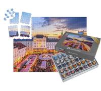 puzzleYOU : Smart Sorted® | Puzzle Photo 1000 pièces « Marché de Noël dans Le Centre Historique de Bratislava, Slovaquie »