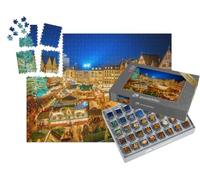 puzzleYOU : Smart Sorted® | Puzzle Photo 1000 pièces « Marché de Noël Traditionnel dans la Vieille Ville de Francfort, Allemagne »