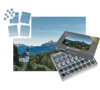 puzzleYOU : Smart Sorted® | Puzzle Photo 1000 pièces « Matin d'automne au-Dessus de Maria Gern et du Watzmann, Allemagne »
