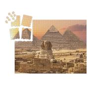puzzleYOU : Smart Sorted® | Puzzle Photo 1000 pièces « Merveilles du Monde d'Egypte : Pyramides avec Sphinx, Gizeh »