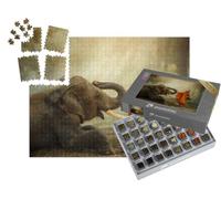 puzzleYOU : Smart Sorted® | Puzzle Photo 1000 pièces « Moine et éléphant »