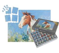 puzzleYOU : Smart Sorted® | Puzzle Photo 1000 pièces « Mon Cheval de rêve Peinture Abstrait »