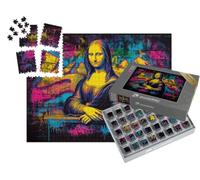 puzzleYOU : Smart Sorted® | Puzzle Photo 1000 pièces « Mona Lisa néon »