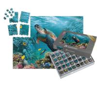puzzleYOU : Smart Sorted® | Puzzle Photo 1000 pièces « Monde sous-Marin avec Une Tortue et des coraux »