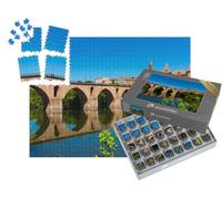 puzzleYOU : Smart Sorted® | Puzzle Photo 1000 pièces « Montauban avec Le Pont et la rivière Tarn dans Le département du Tarn-et-Garonne »