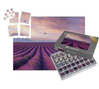 puzzleYOU : Smart Sorted® | Puzzle Photo 1000 pièces « Montgolfière au-Dessus des Champs de Lavande »