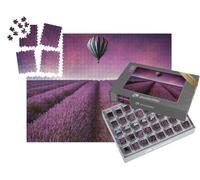 puzzleYOU : Smart Sorted® | Puzzle Photo 1000 pièces « Montgolfière au-Dessus d'un Champ de Lavande Infini »
