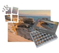 puzzleYOU : Smart Sorted® | Puzzle Photo 1000 pièces « Monument Naturel de La Portada au Coucher du Soleil, Antofagasta, Chili »