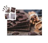 puzzleYOU : Smart Sorted® | Puzzle Photo 1000 pièces « Morceaux de Chocolat et bâtons de Cannelle »