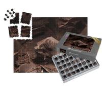 puzzleYOU : Smart Sorted® | Puzzle Photo 1000 pièces « Morceaux de Chocolat Noir »
