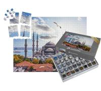 puzzleYOU : Smart Sorted® | Puzzle Photo 1000 pièces « Mosquée Sultan Ahmet Devant Le Bosphore, Istanbul, Turquie »