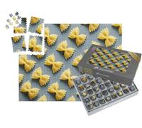 puzzleYOU : Smart Sorted® | Puzzle Photo 1000 pièces « Motif symétrique de farfalle, également connu sous Le nom de pâtes Papillon »