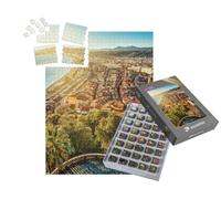 puzzleYOU : Smart Sorted® | Puzzle Photo 1000 pièces « Nice Paysage Urbain au Coucher du Soleil Depuis Le belvédère - Cote D Azur - Côte d'Azur - France »