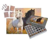 puzzleYOU : Smart Sorted® | Puzzle Photo 1000 pièces « Noir & Blanc : l’Amour des Chevaux »
